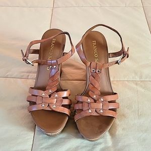 Franco Sarto Cork wedge sandal